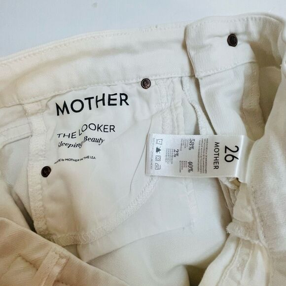 Mother The Looker Sleeping Beauty White Skinny Jeans Size 26 - Picture 9 of 13